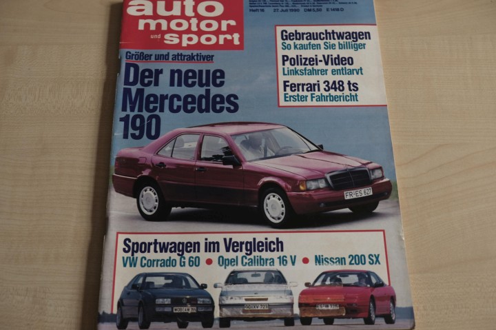 Deckblatt Auto Motor und Sport (16/1990)